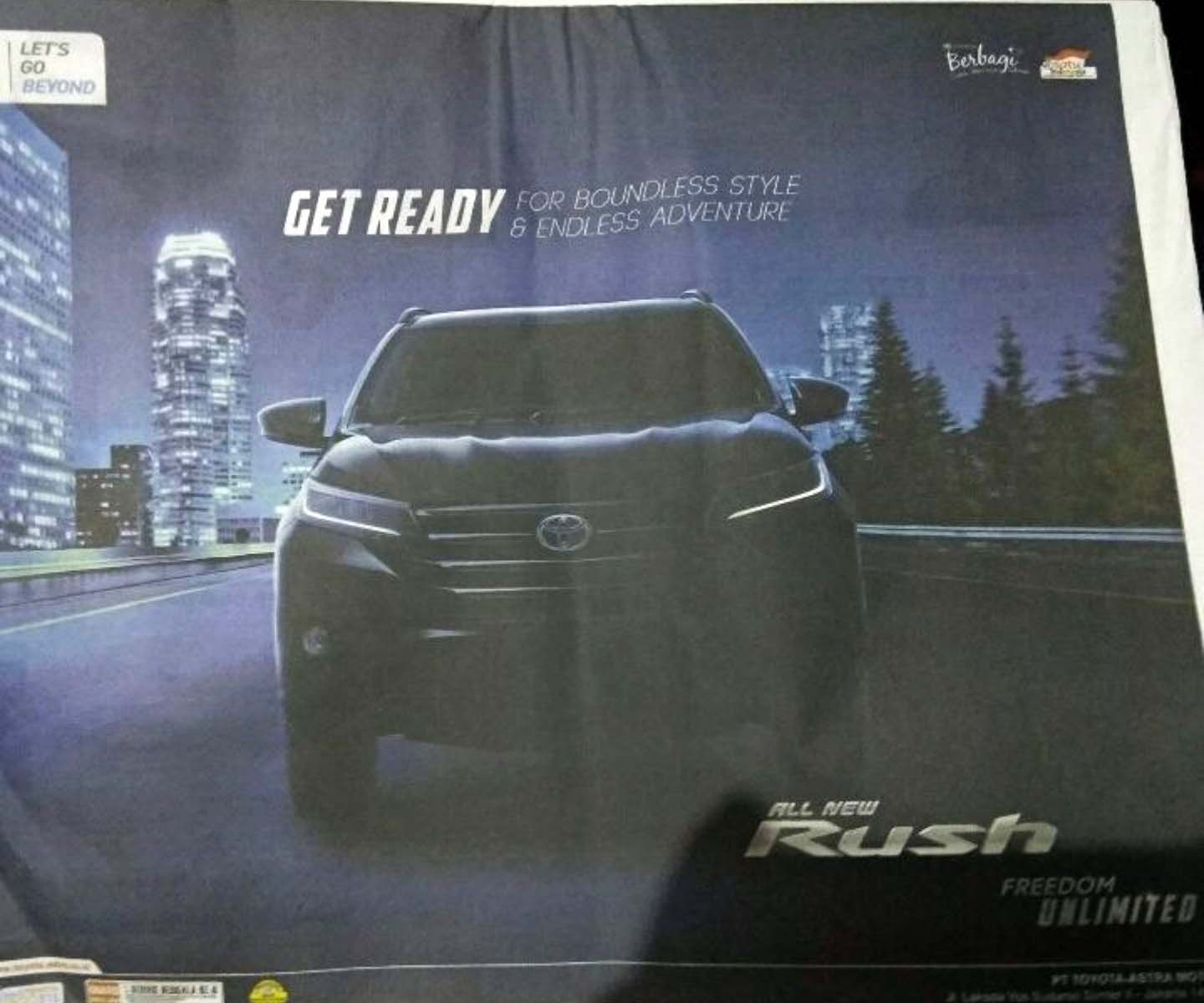 Daihatsu, teaser all new toyota rush 2018 indonesia: Ini Teaser Toyota Rush dan Daihatsu Terios, Leh Uga Sob!