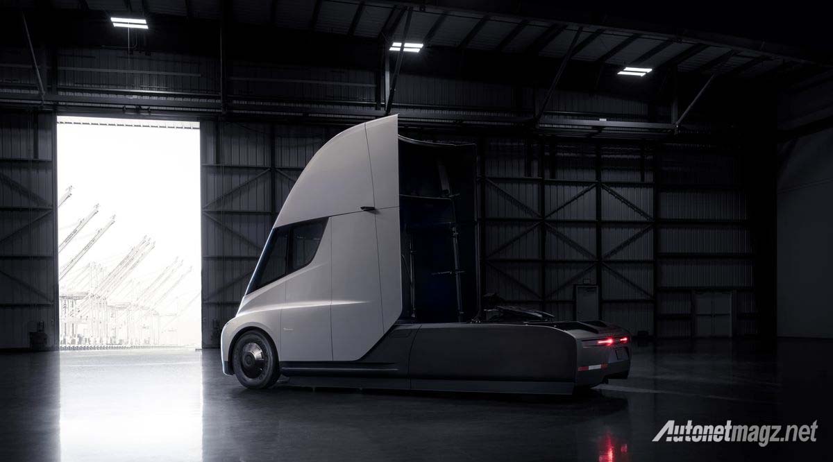 International, tesla semi truck range: Semi Truck Tesla, Lebih Aerodinamis Daripada Bugatti!