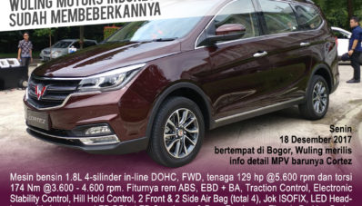 Wuling Cortez Rilis Januari 2018, Ini Dia Detail Fiturnya Wuling Cortez Rilis Januari 2018, Ini Dia Detail Fiturnya