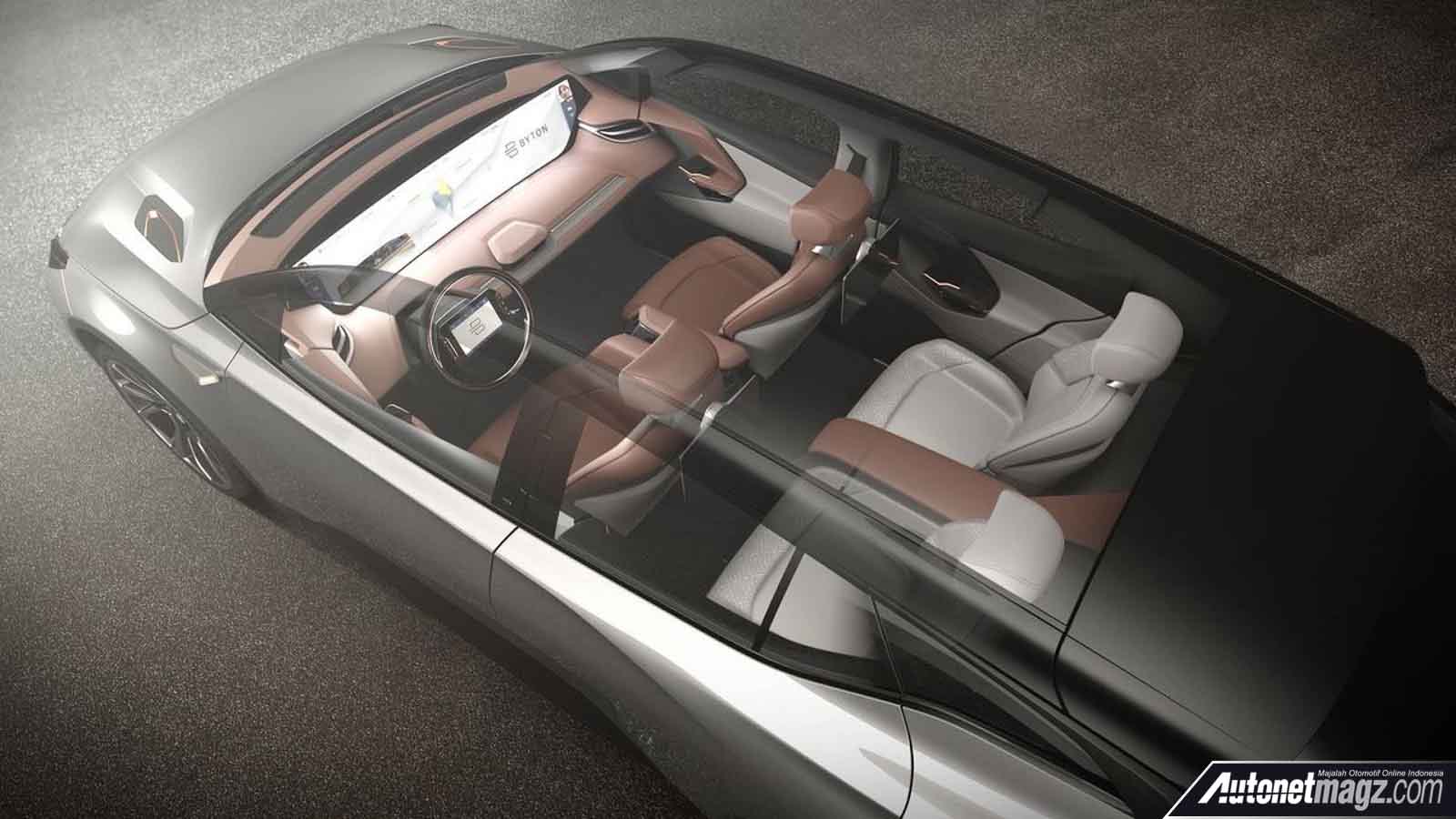 Berita, interior Crossover Byton 2019: Byton Pamerkan Mobil Listrik Konsep Dengan Sistem Autonomous