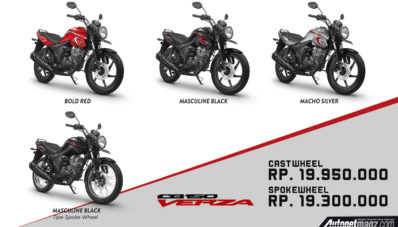 Honda CB150 Verza Diluncurkan, Harganya 19 Jutaan! Honda CB150 Verza Diluncurkan, Harganya 19 Jutaan!