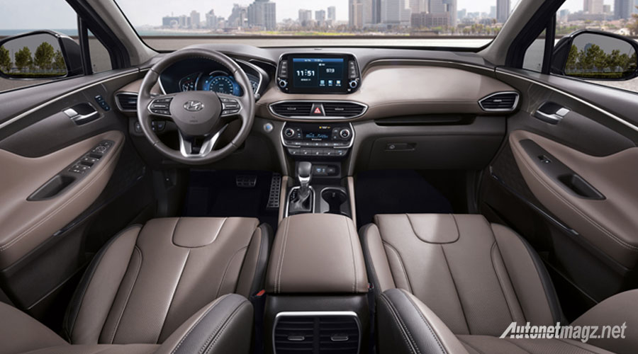 Hyundai Santa Fe 2019 Interior Autonetmagz Review Mobil