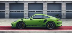 porsche 911 gt3 rs 2018 green rear