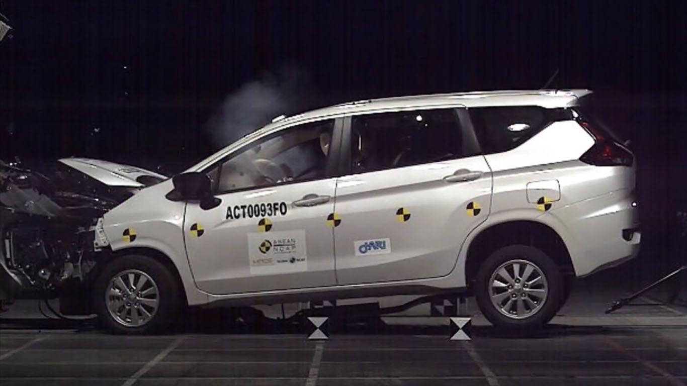 International, tes tabrak mitsubishi xpander: Tes Tabrak Mitsubishi Xpander Raih 4 Bintang dari ASEAN NCAP