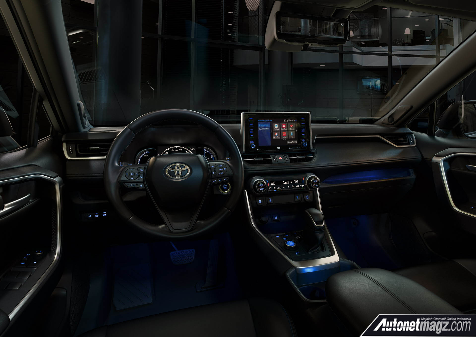 Berita, Toyota RAV4 2019 dashboard: Toyota RAV4 2019 Diperkenalkan, Pakai Desain Agresif Ala FT-AC