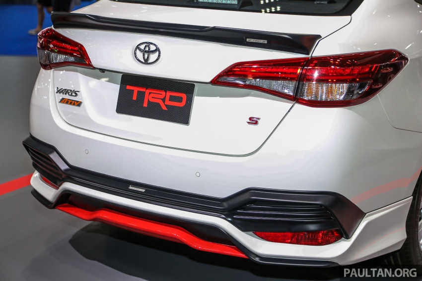 Bangkok Motorshow, Toyota Yaris Ativ S TRD bumper belakang: Inilah Sosok Toyota Yaris Ativ TRD di Bangkok Motor Show 2018