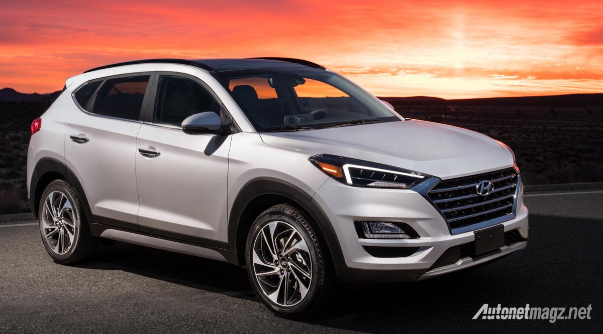 Hyundai, harga hyundai tucson 2019 facelift: Hyundai Tucson Facelift 2019, Gaya Lebih Tajam dan Mesin Baru