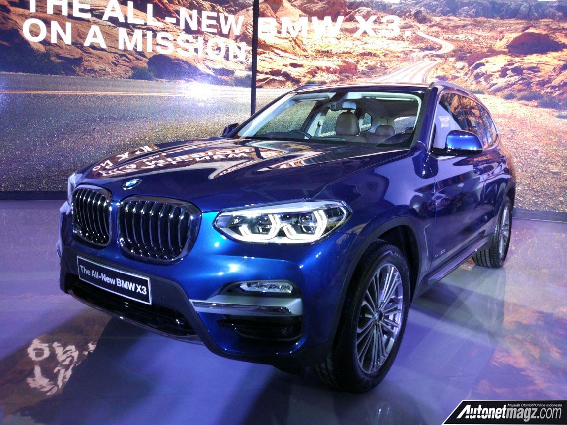 Berita, All New BMW X3 xDrive20i Luxury Line sisi depan: BMW X3 2018 Resmi Diluncurkan di Indonesia!