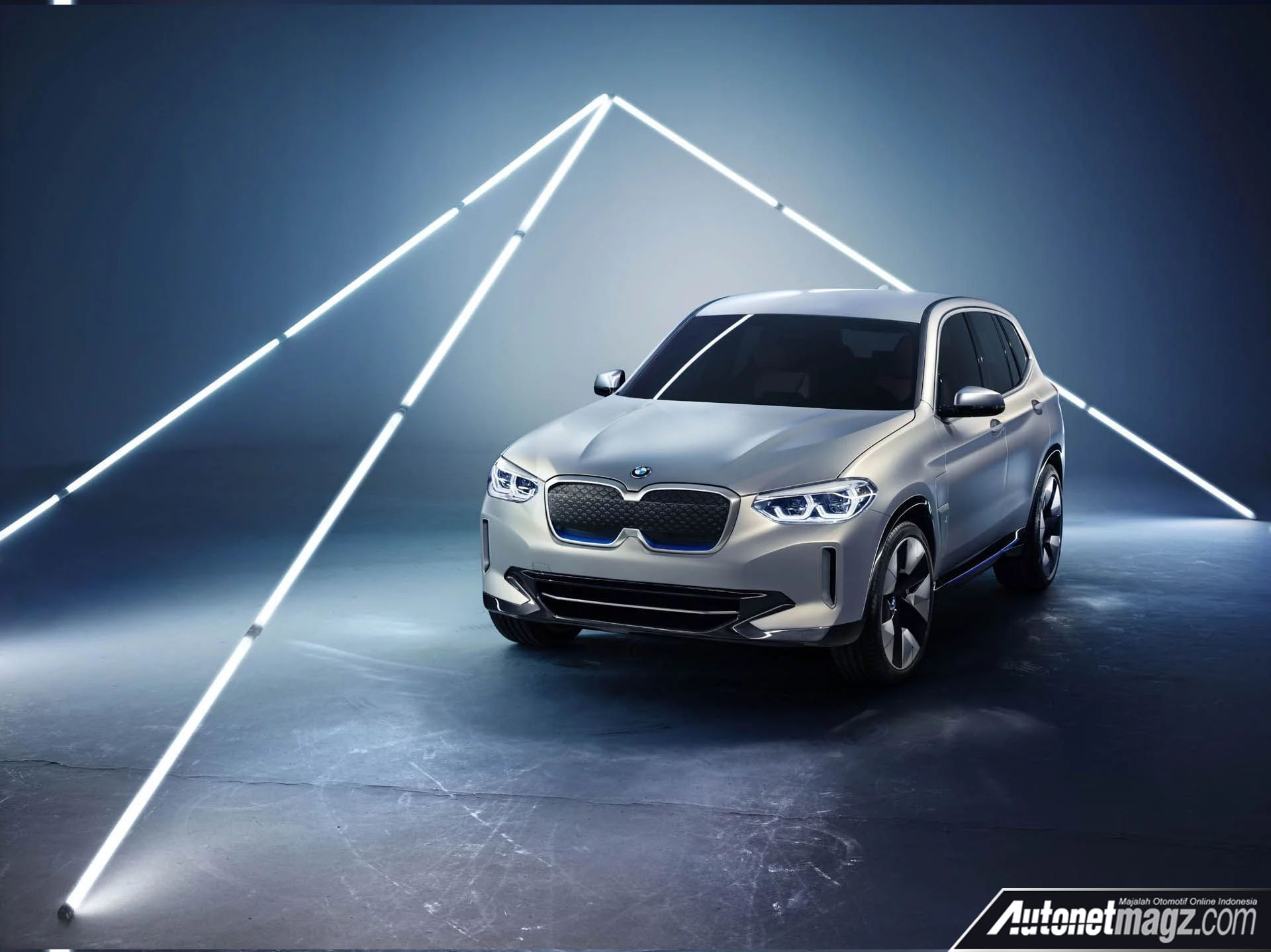 Berita, BMW iX3 Concept China 2018 depan: BMW iX3 Concept Diperkenalkan di Beijing Auto Show 2018