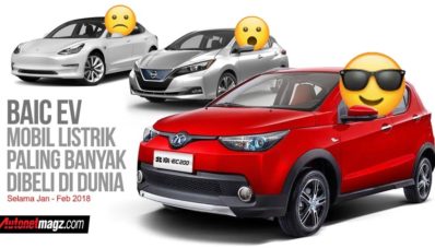 BAIC EV Pimpin Penjualan Mobil Listrik Sedunia, Kalahkan Leaf & Tesla BAIC EV Pimpin Penjualan Mobil Listrik Sedunia, Kalahkan Leaf & Tesla