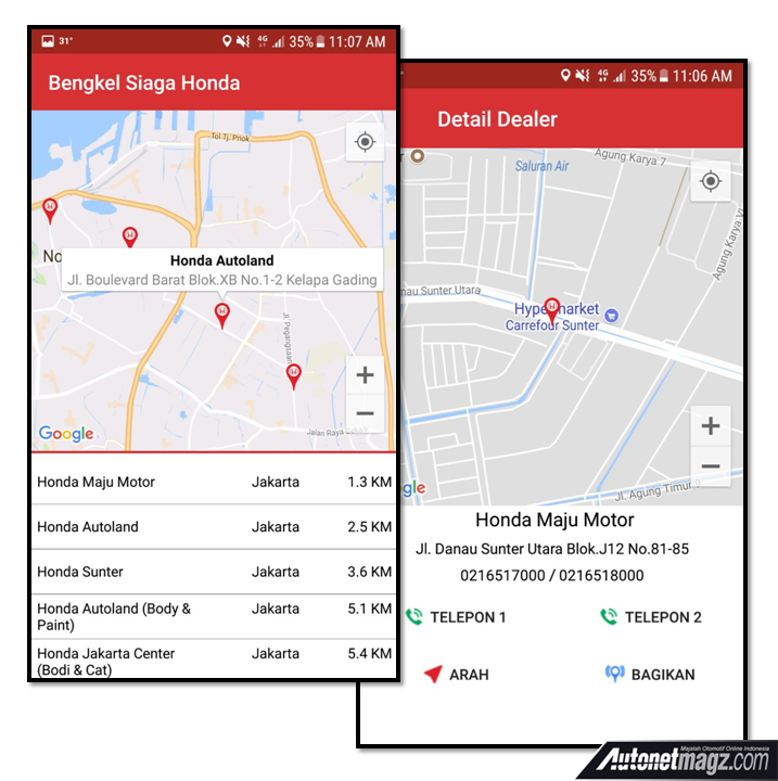 Berita, Screenshot Aplikasi Honda Siaga: Honda Rilis Aplikasi Honda Siaga Guna Kawal Mudik 2018