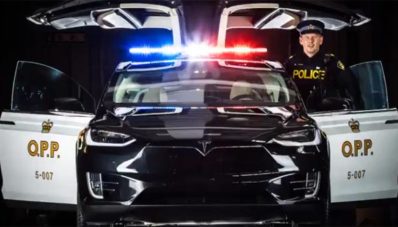 Polisi Swiss Gantikan Mobil Diesel Dengan Tesla Model X