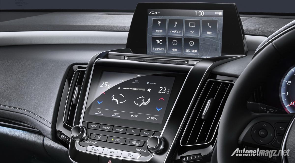 International, toyota crown 2018 dual display system: Toyota Crown 2018, Sedan Menteri Gahar dan Bertabur Teknologi Digital