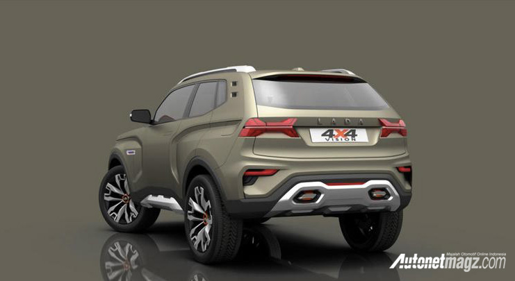 Lada, lada-4×4-vision-concept-rear: Lada 4×4 Vision Concept, Masa Depan SUV Lada