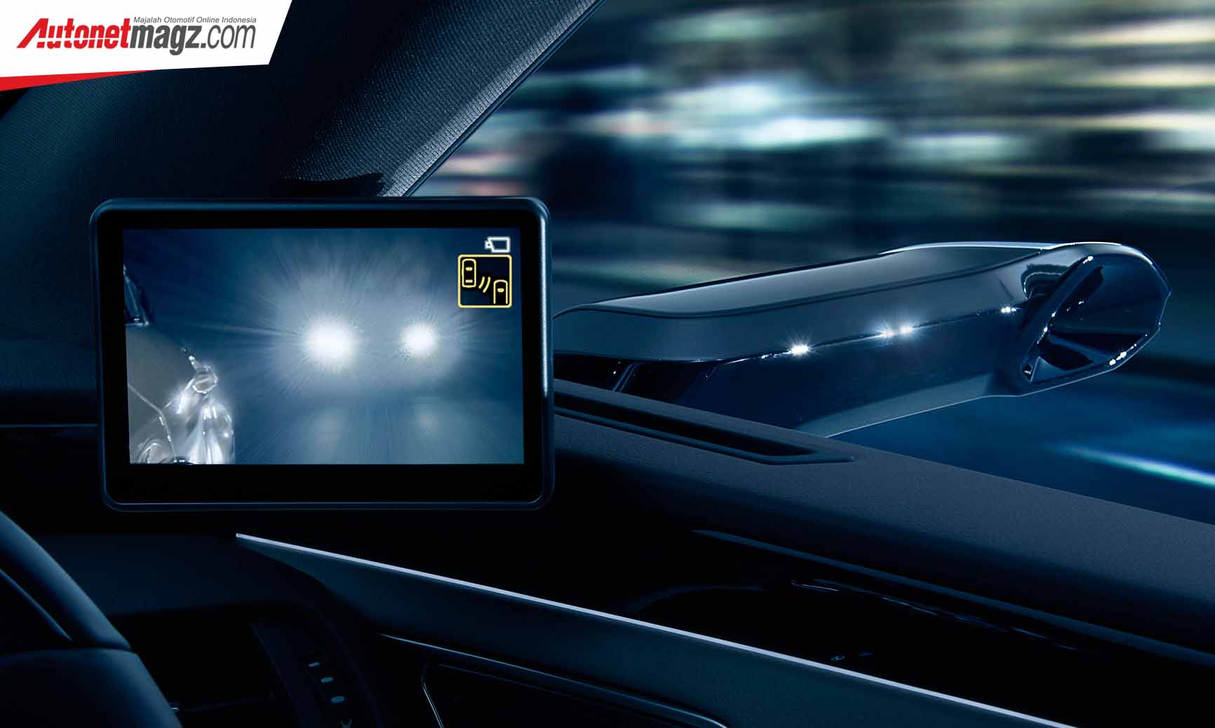 Berita, Layar Digital Outer Mirrors Lexus malam hari: Lexus : Pakai Spion? Waktunya Pakai Kamera Sob!