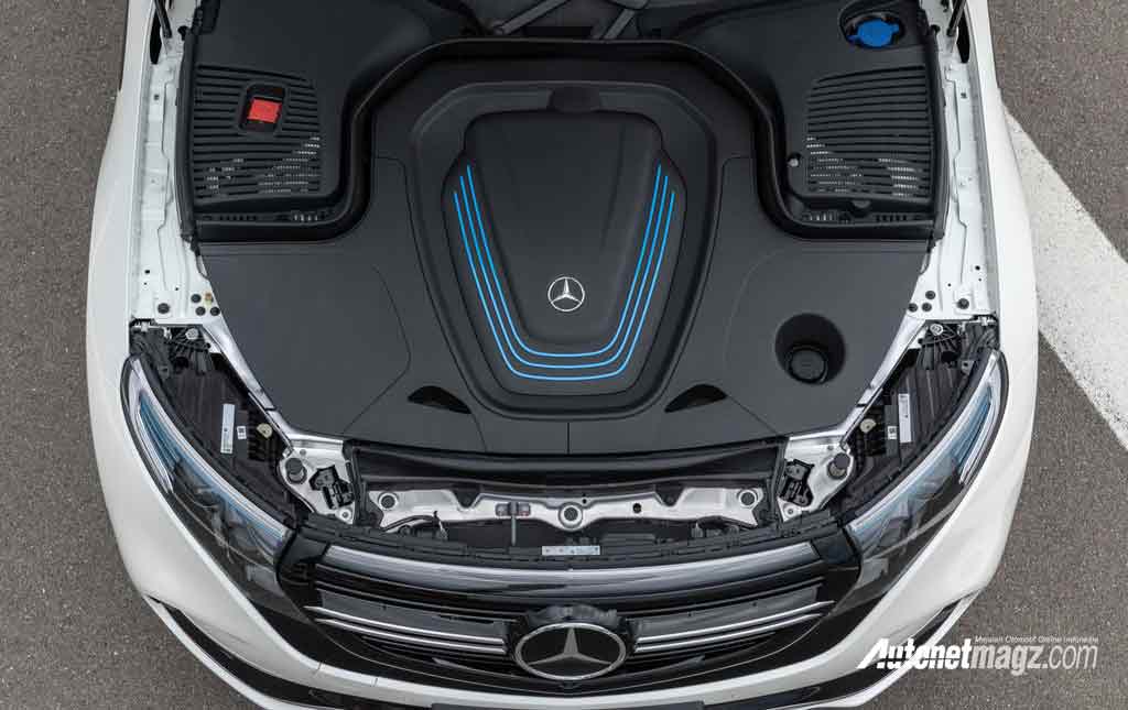 Mercedes-Benz, Mercedes-Benz-EQC-2020-frunk: Mercedes-Benz EQC 2020, Kesiapan Mercy Hadapi Pasar EV?