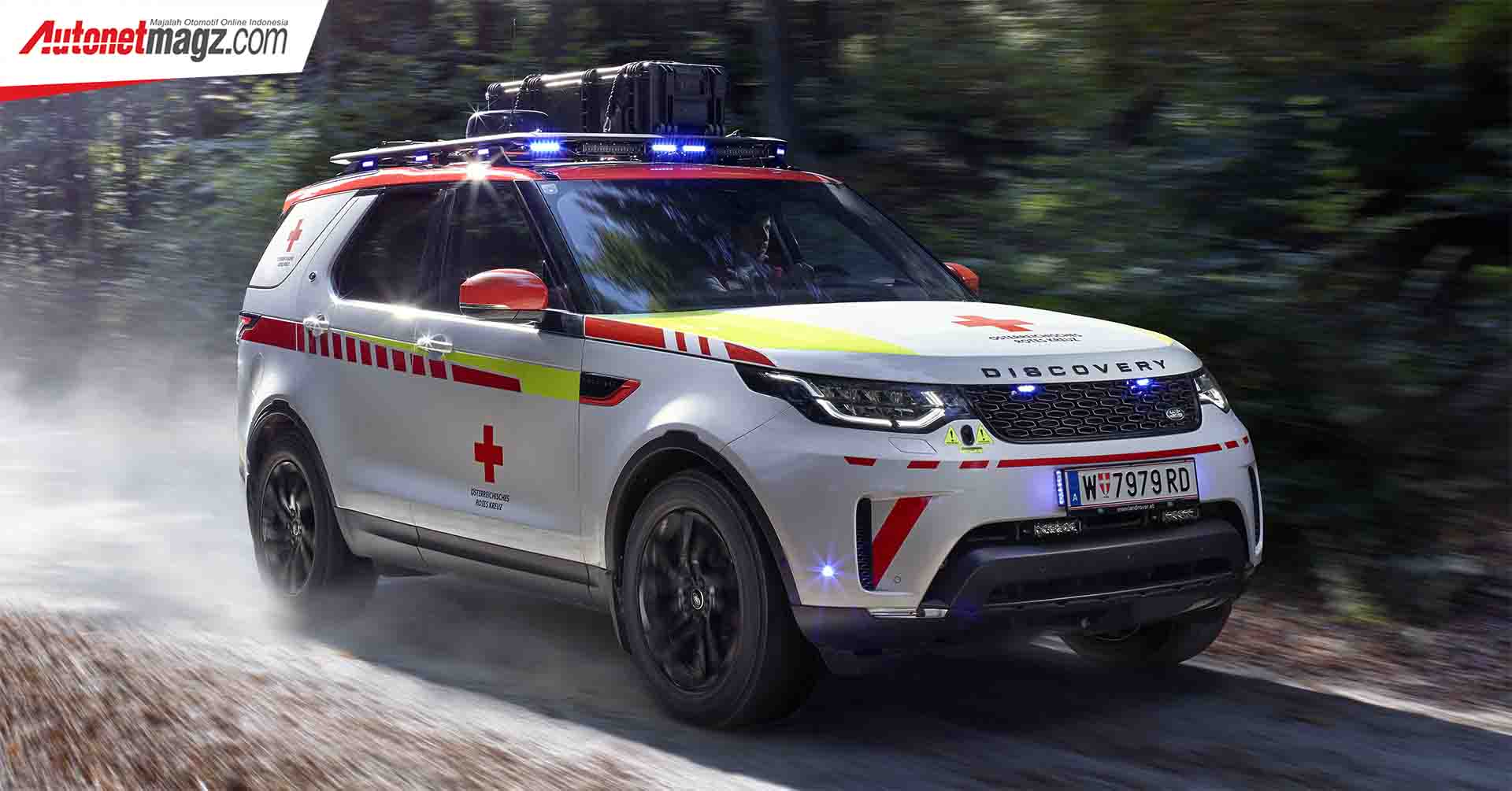 Berita, Land Rover Red Cross Discovery depan: Land Rover Memperkenalkan Discovery Edisi Khusus Palang Merah