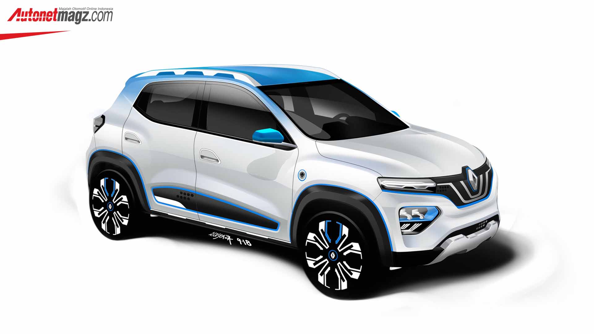Berita, Renault K-ZE Concept: Renault K-ZE : Realisasi Mobil Listrik Murah Berbasis Renault Kwid
