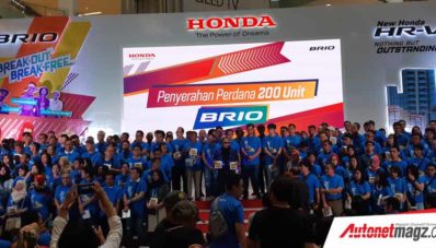 Honda Serah Terima 200 Unit New Brio Pertama Di Dunia Kepada Konsumen