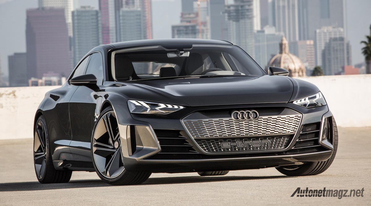Audi, audi e-tron gt 2020 la auto show: Audi e-tron GT Concept 2020 : Tesla? Apaan Tuh?