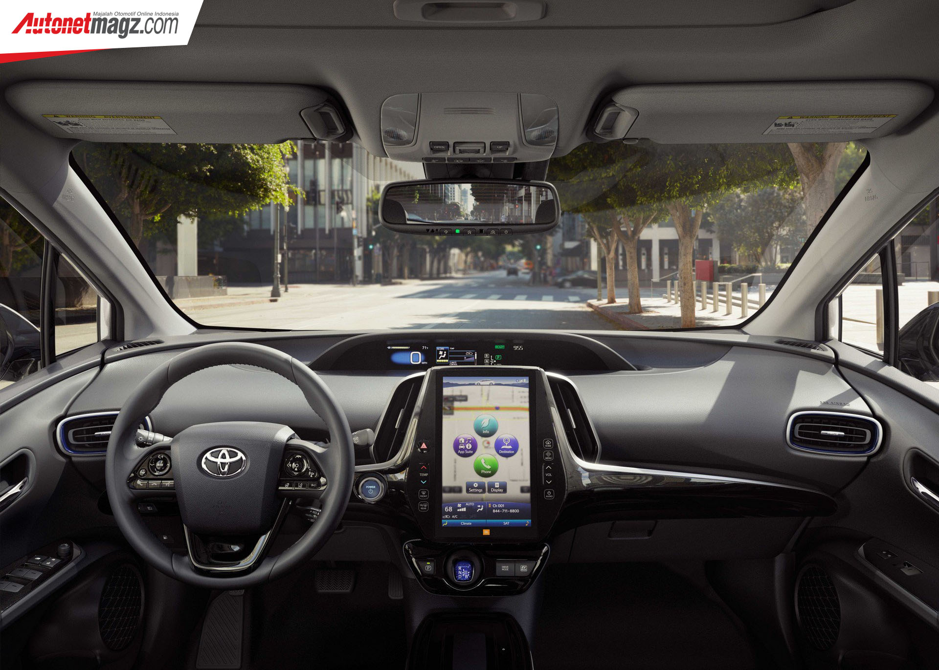 Berita, interior Toyota Prius 2019: Toyota Prius 2019 : Wajah Baru & Penggerak AWD Opsional