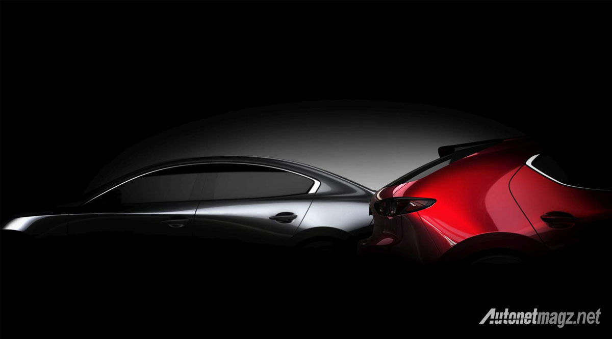 Mazda, mazda 3 2019 teaser: Teaser Mazda 3 2019 Muncul Lagi, Serangan Ganda Langsung