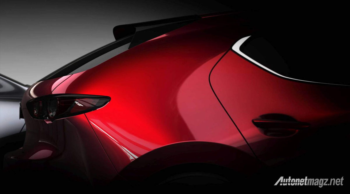 Mazda, mazda 3 hatchback 2019 teaser: Teaser Mazda 3 2019 Muncul Lagi, Serangan Ganda Langsung