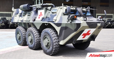 Nasional, pindad-anoa-ambulance: Mengenal 7 Kendaraan Personil Militer Pindad, Tunggangan Berat Pengangkut Pahlawan
