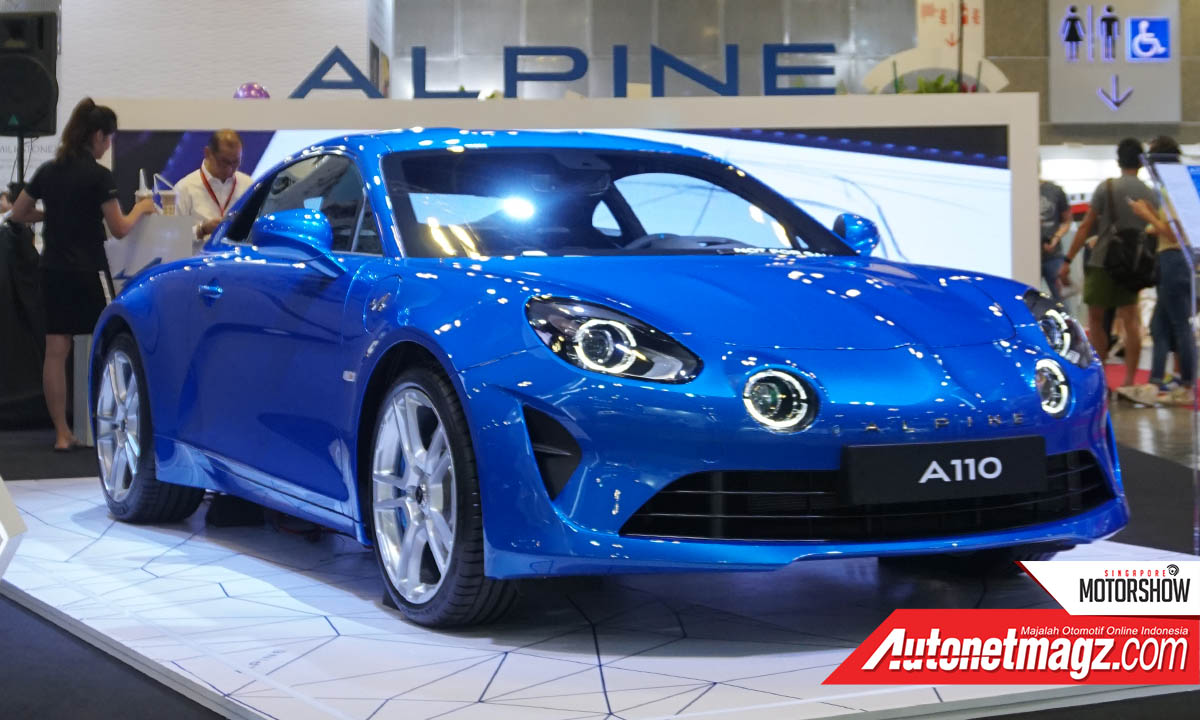 Merek Mobil, harga alpine a110 indonesia: Singapore Motor Show 2019 : Alpine A110, Petarung Kelas Bulu Dari Sudut Biru
