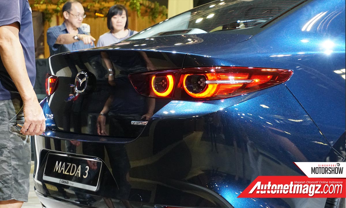 Mazda, singapore motor show 2019 mazda 3 rear: Singapore Motor Show 2019 : Mazda 3 2019, Hati-Hati Civic Turbo!