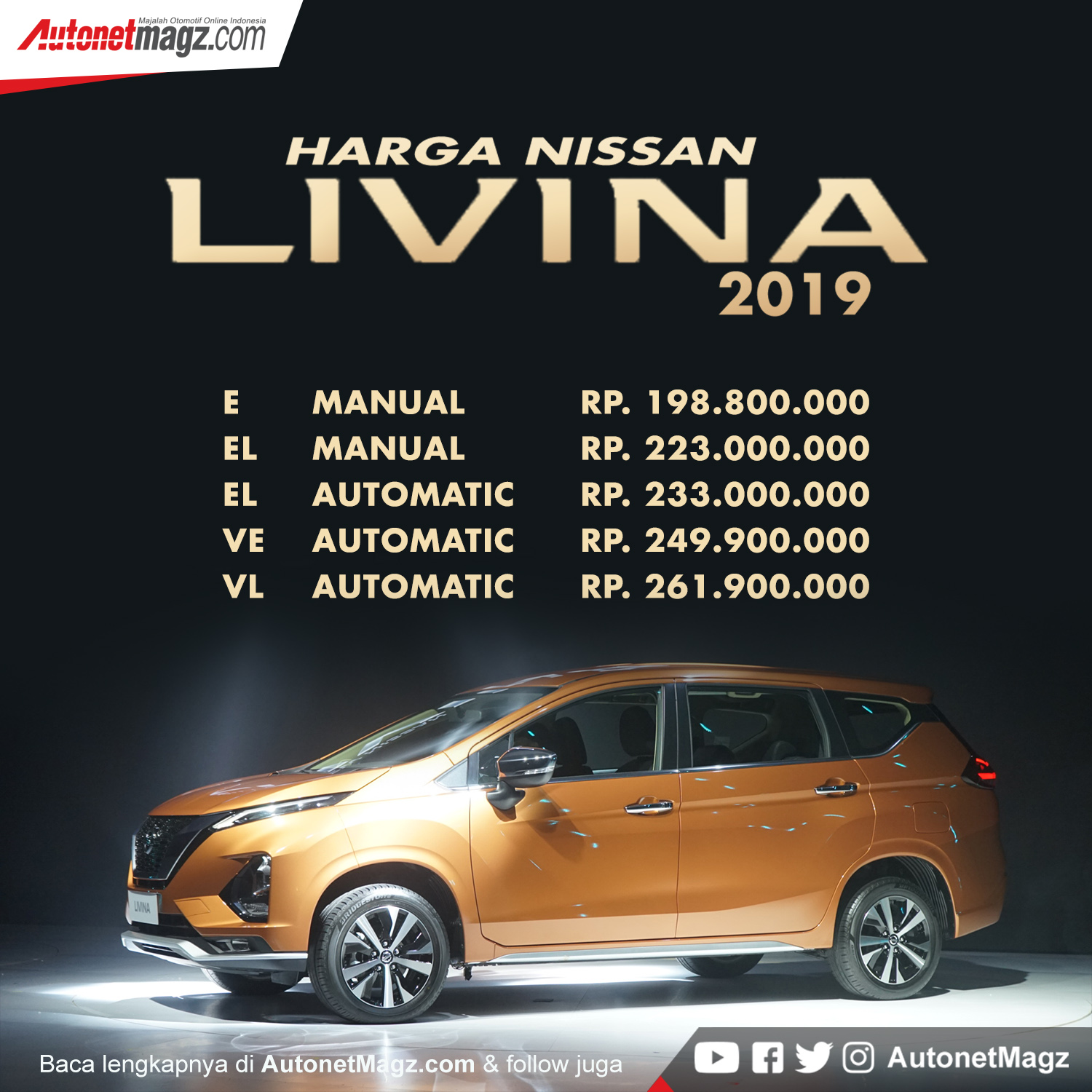 Berita, Harga Nissan Livina 2019: Nissan Livina 2019 Resmi Dirilis, Harga Mepet Mitsubishi Xpander!