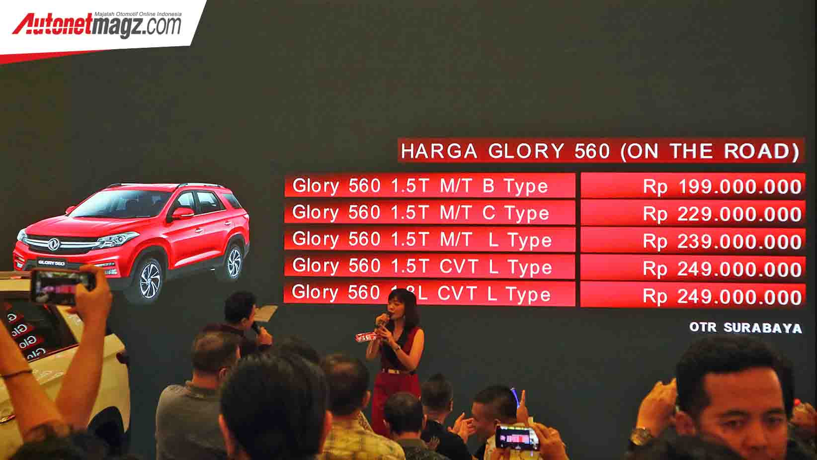 Berita, Harga DFSK Glory 560 Surabaya: DFSK Glory 560 Diperkenalkan Resmi di Surabaya, Mulai 199 Jutaan