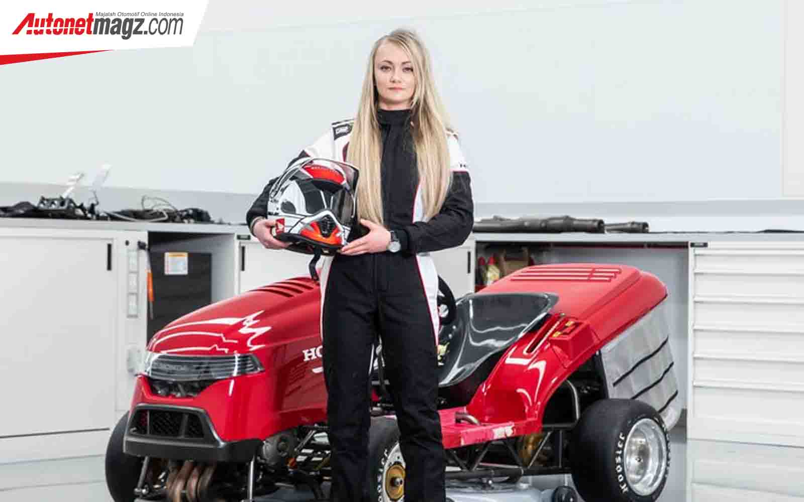 Berita, Pembalap Honda Mean Mower V2: Mesin Pemotong Rumput Honda Pecahkan Rekor Dunia