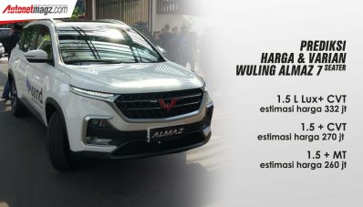 Wuling Almaz 7-Seater Punya 3 Varian, Ada Yang Dibawah 300 Juta! Wuling Almaz 7-Seater Punya 3 Varian, Ada Yang Dibawah 300 Juta!