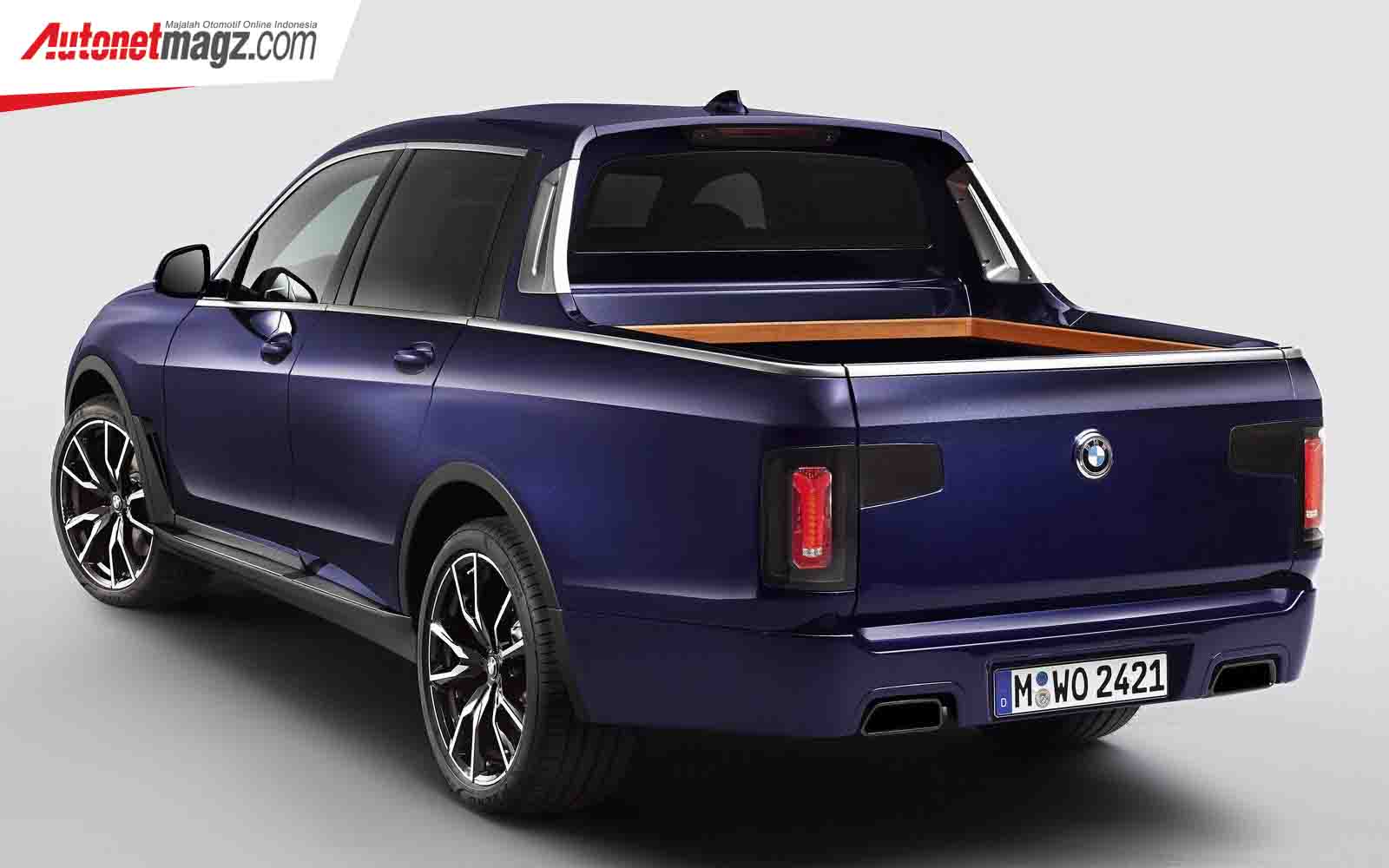 Berita, Fitur BMW X7 Pickup Concept: BMW X7 Pick-up Concept : Bisa Bawa Motor Di Bak belakang!