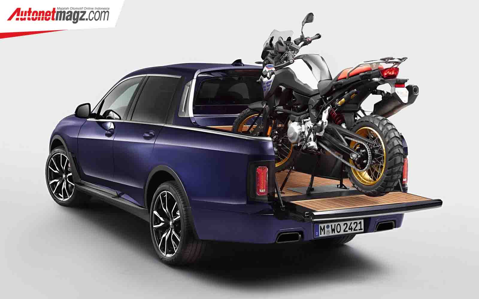 Berita, Spesifikasi BMW X7 Pickup Concept: BMW X7 Pick-up Concept : Bisa Bawa Motor Di Bak belakang!