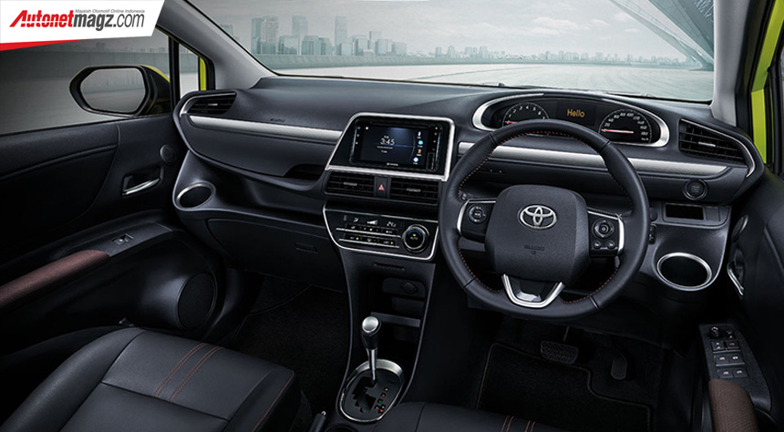 Berita, Dashboard Toyota Sienta Facelift: Toyota Sienta Facelift Thailand : Dapat Kamera 360, Dashcam & Armrest
