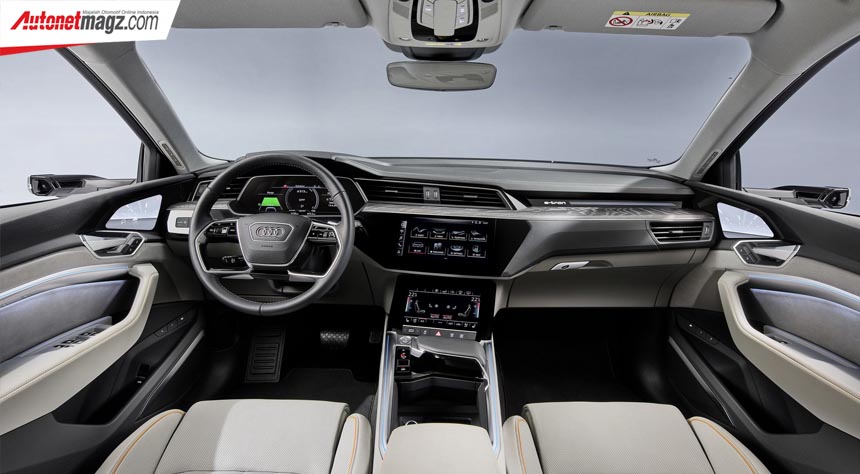 Audi, Interior Audi e-Tron 50 Quattro: Audi e-Tron 50 : Mobil Listrik  Audi Paling Murah