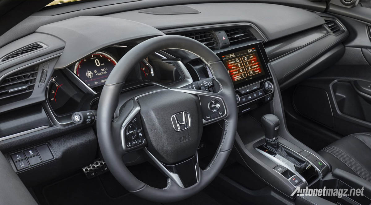 Berita, honda-civic-hatchback-facelift-interior: Honda Civic Hatchback Facelift 2019 Berusaha Kejar Ketinggalan