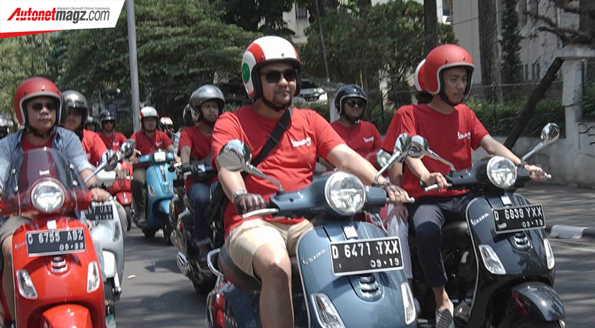 Berita, Vespa LX 125 bandung: Piaggio Indonesia Gelar Community Ride Vespa LX i-get 125 di Bandung