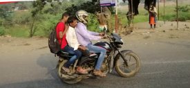 Motor di India tanpa helm