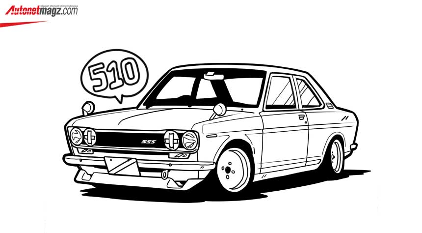 Berita, Coloring Page Datsun 510: Isi Waktu #DiRumahAja, Toyota & Nissan Ajak Anak – Anak Mewarnai