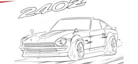Coloring Page Datsun 510