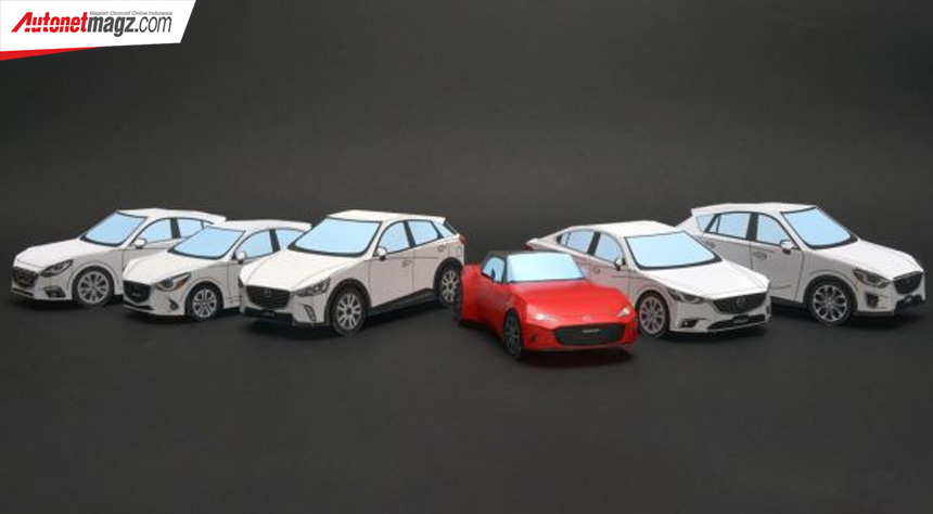 Berita, Mazda papercraft model: Bosan #DiRumahAja, Mazda Ajak Buat Papercraft Mobil