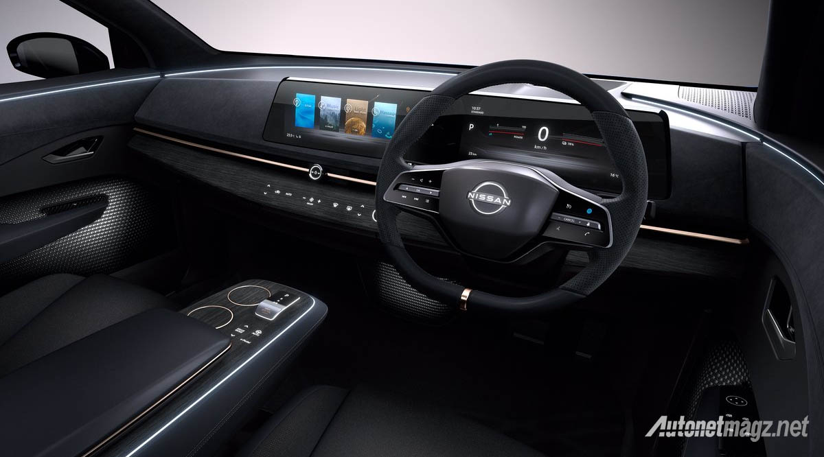 Berita, nissan-ariya-concept-interior: Gambar Paten Nissan Ariya, Siap Tantang Tesla Model Y