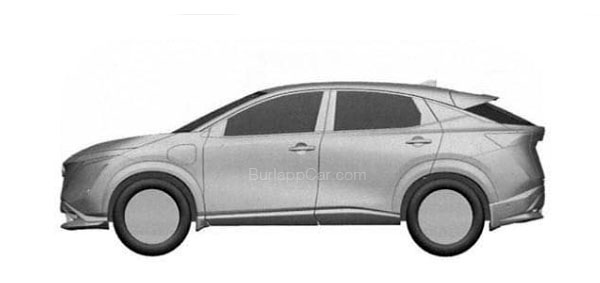 Berita, nissan-ariya-patent-side: Gambar Paten Nissan Ariya, Siap Tantang Tesla Model Y