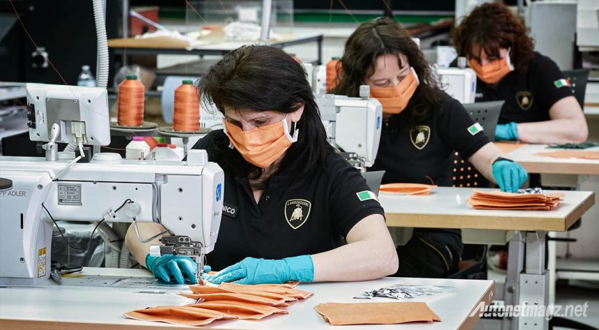 Bantu Lawan Corona, Lamborghini Ikut Produksi Masker Bantu Lawan Corona, Lamborghini Ikut Produksi Masker