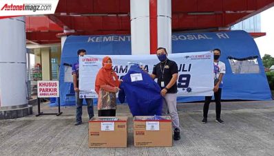 Yamaha Produksi Sendiri Face Shield & Desinfektan di Bangka Belitung