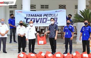 Yamaha Produksi Sendiri Face Shield & Desinfektan di Bangka Belitung