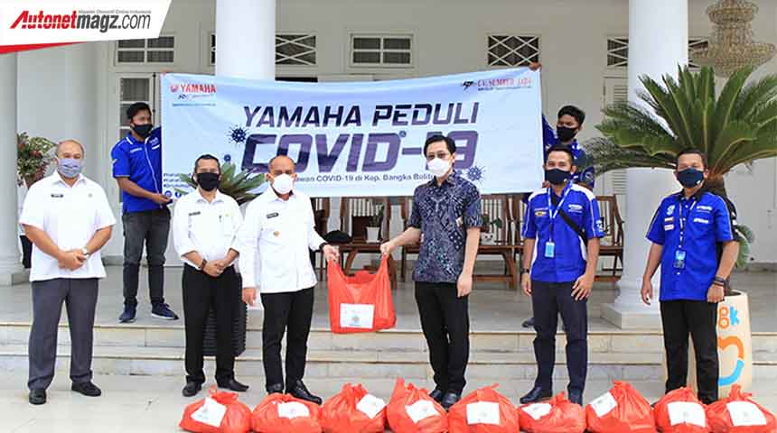 Berita, CSR Sumber Jadi Yamaha COVID-19: Yamaha Produksi Sendiri Face Shield & Desinfektan di Bangka Belitung